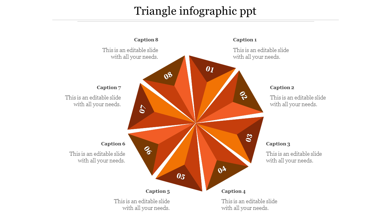 infographic ppt-Orange